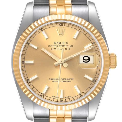 Rolex Datejust 36 116233 Stainless Steel Yellow Gold 18kt Year 